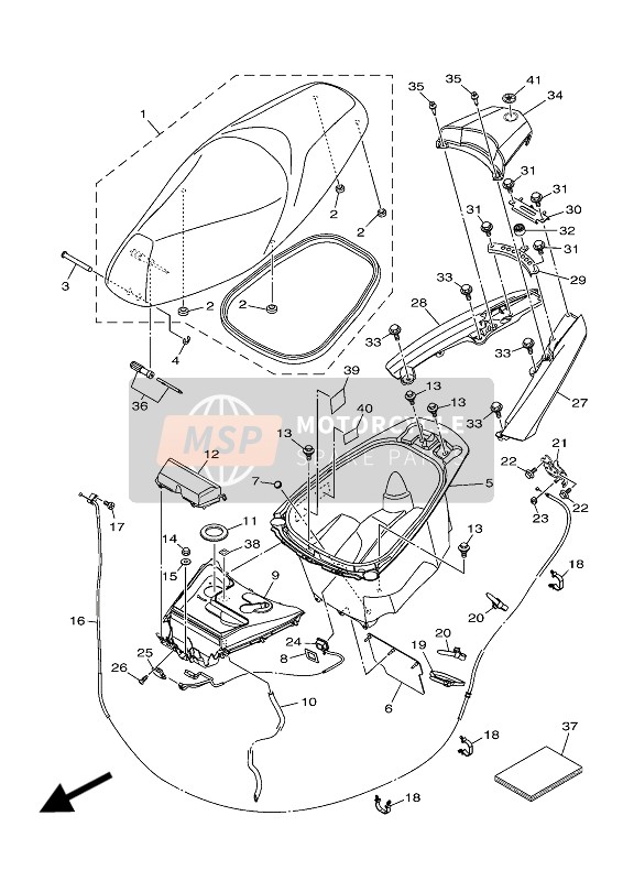 2DPH39800100, Front Stop Switch, Yamaha, 2